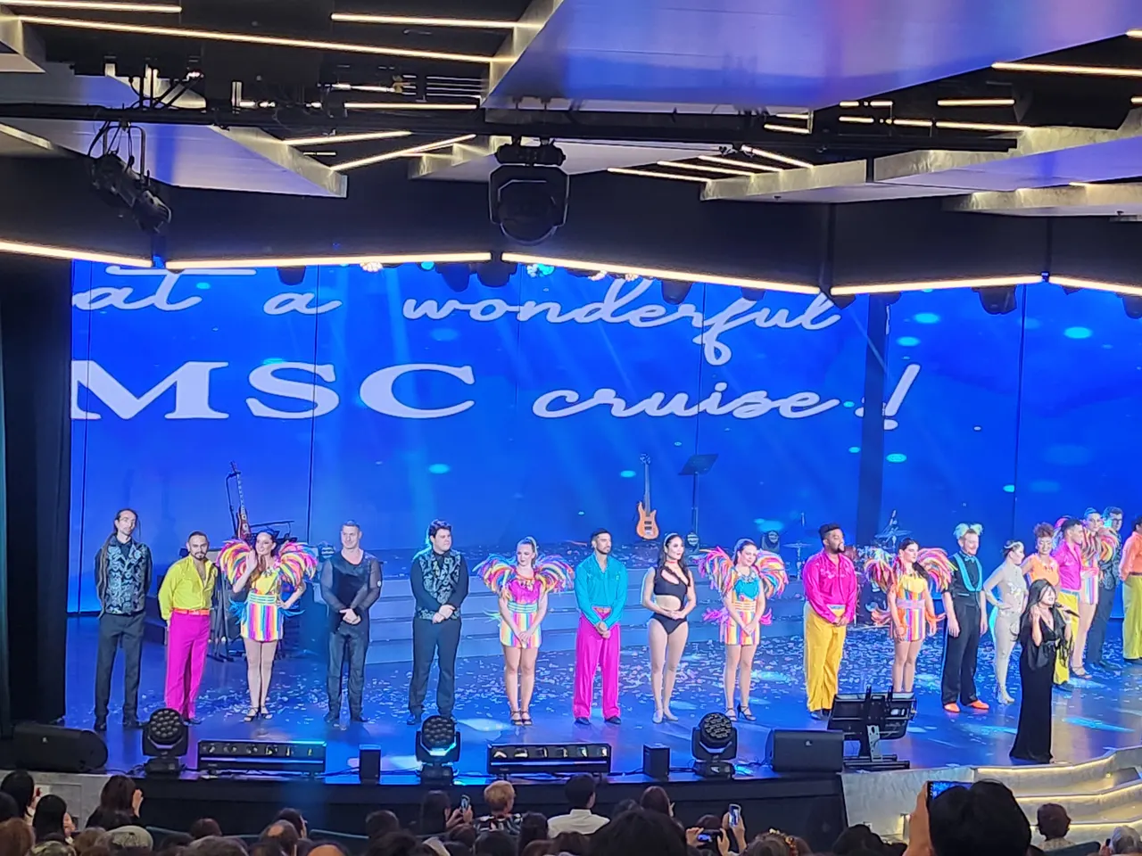 MSC 벨리시마 공연 마무리 장면